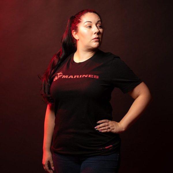 USMC - Women's Lives Forever Boyfriend Fit T-Shirt - Black - Image 4