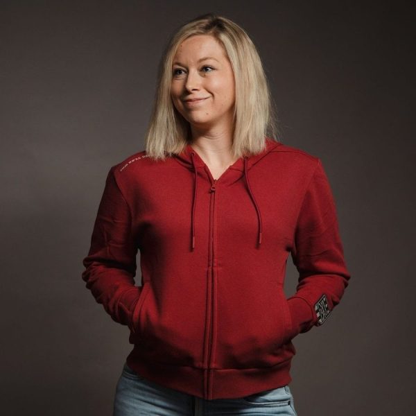 Women's Elite Full-Zip Hoodie - Red Plum - Image 4