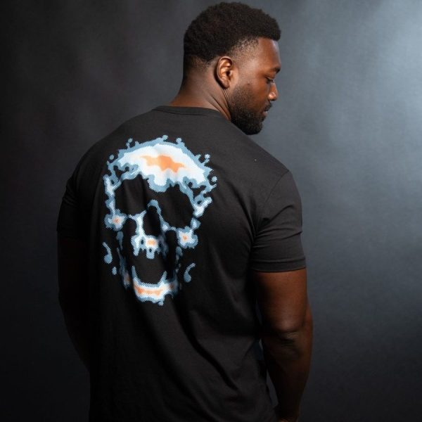 Infrared Skull T-Shirt - Black - Image 3