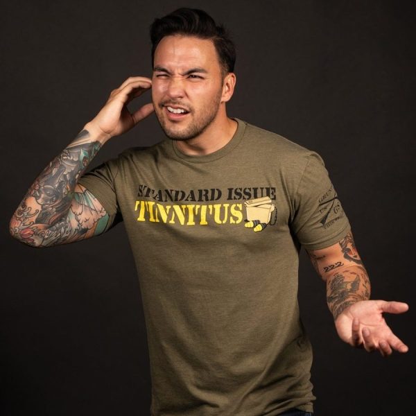 Tinnitus T-Shirt - Military Green - Image 4