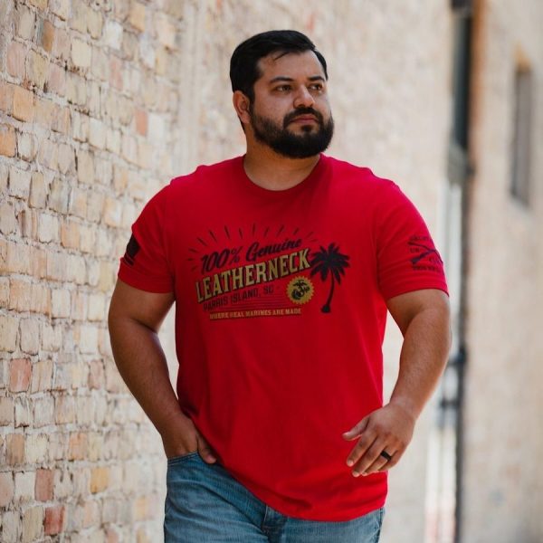 USMC - Parris Island T-Shirt - Red - Image 2