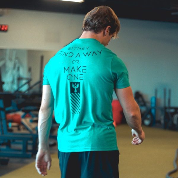 Find A Way Or Make One T-Shirt - Heather Aqua - Image 3