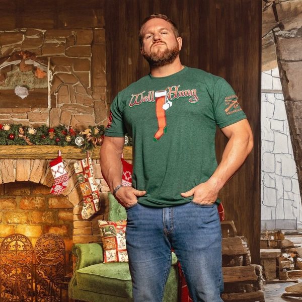 Well Hung T-Shirt - Heather Forest Green - Image 3
