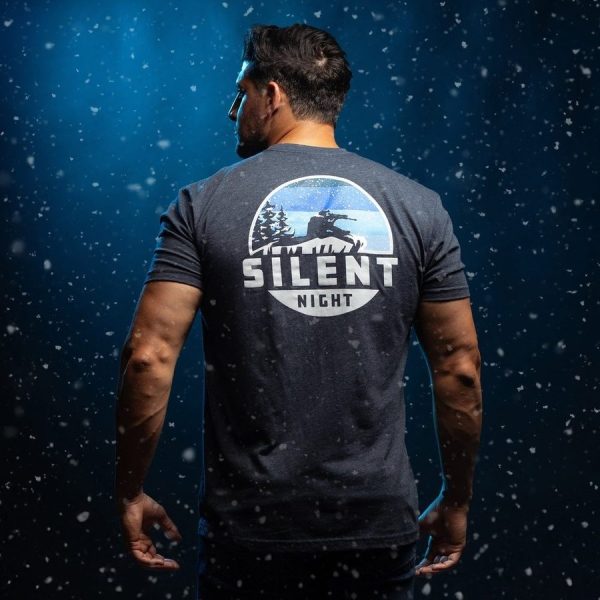 Silent Night T-Shirt - Midnight Navy - Image 3