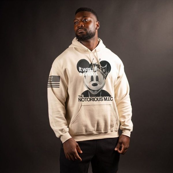 Notorious M.I.C. Hoodie - Sand - Image 3