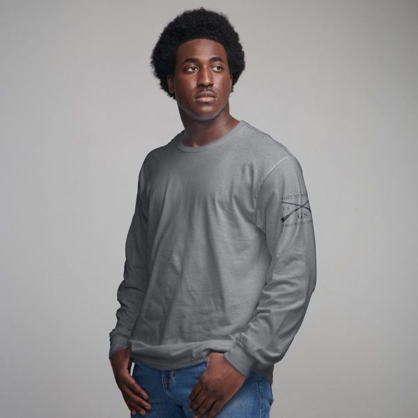 Basic Long Sleeve - Dark Heather Gray - Image 2