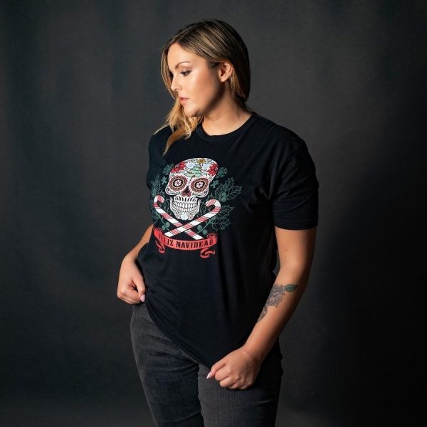 Women's Feliz Navidead Boyfriend Fit T-Shirt - Black - Image 5