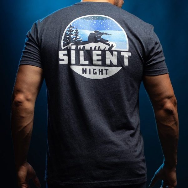 Silent Night T-Shirt - Midnight Navy - Image 6