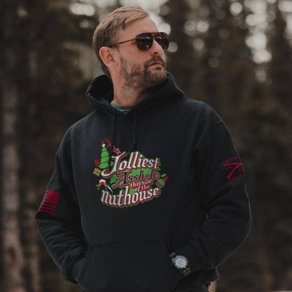 This Side of the Nuthouse Hoodie - Black - Image 3
