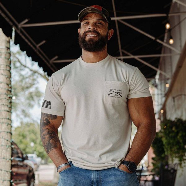 Men's Ammo Flag Pocket T-Shirt - Sand - Image 4