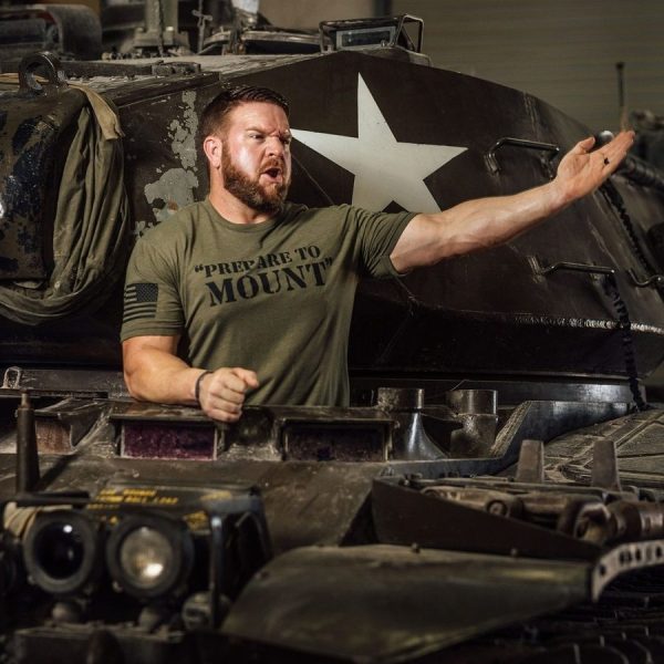 Prepare To Mount T-Shirt - Military Green - Image 6