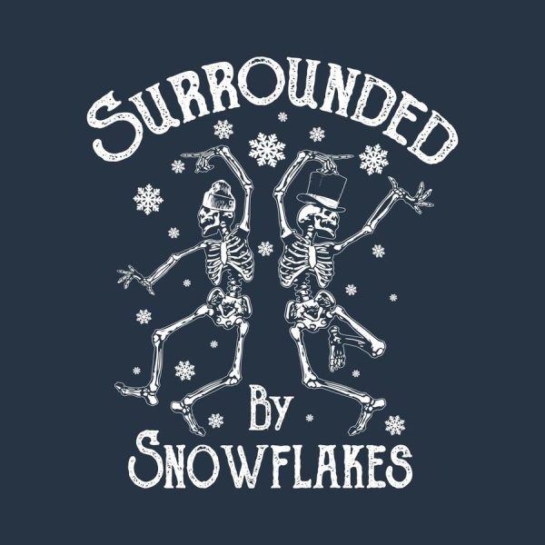 Club Exclusive - Surrounded By Snowflakes Hoodie - Navy - Image 2