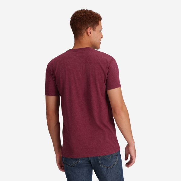 Unisex Bolt Logo T-Shirt - Burgundy - Image 2