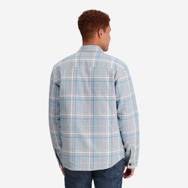 Men's Ryder Insulated Flannel Jacket in Blue - Image 3