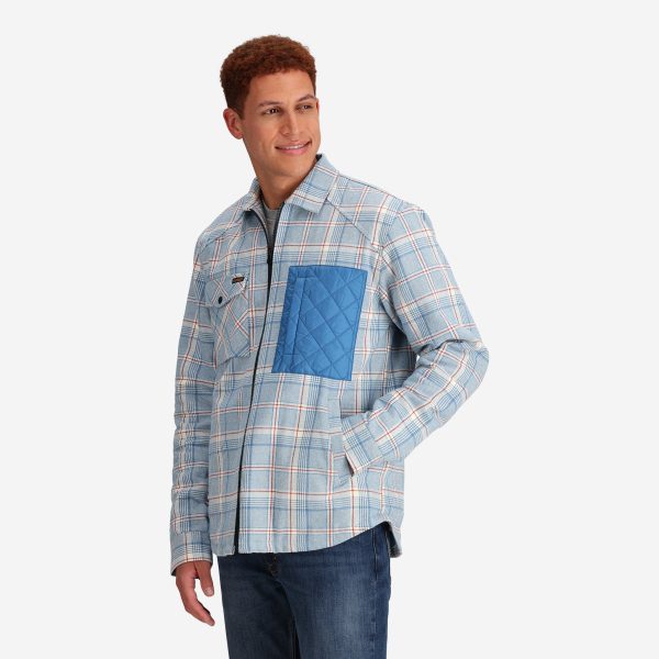 Men's Ryder Insulated Flannel Jacket in Blue - Image 2
