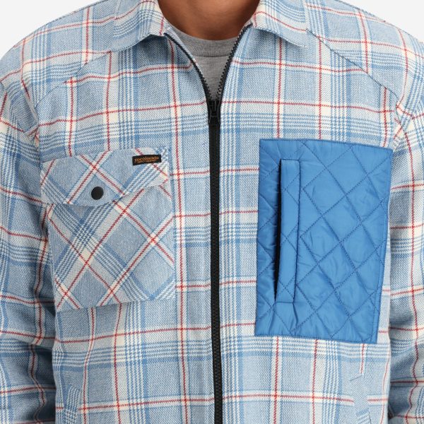 Men's Ryder Insulated Flannel Jacket in Blue - Image 4