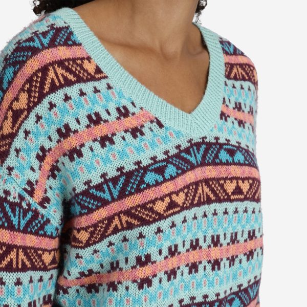 Women's Fair Isle Knit Sweater - Image 5