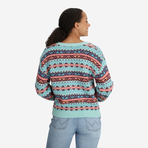Women's Fair Isle Knit Sweater - Image 4