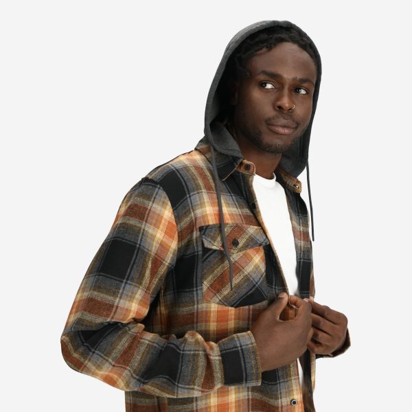 Men's Mill Valley Hooded Flannel Button Up - Image 5