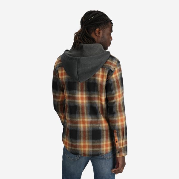 Men's Mill Valley Hooded Flannel Button Up - Image 4