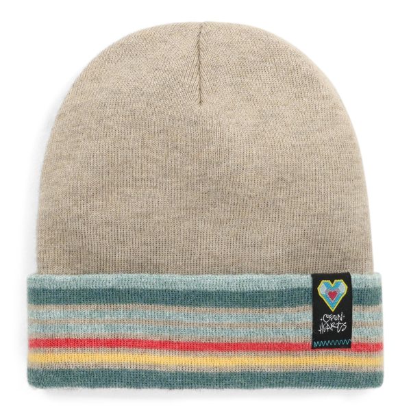 Open Hearts Collection Stripe Cuff Beanie - LIMITED EDITION
