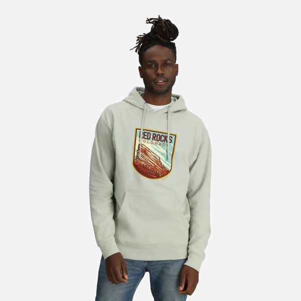 Unisex Red Rocks Colorado Hoodie - Sea Foam - Image 2