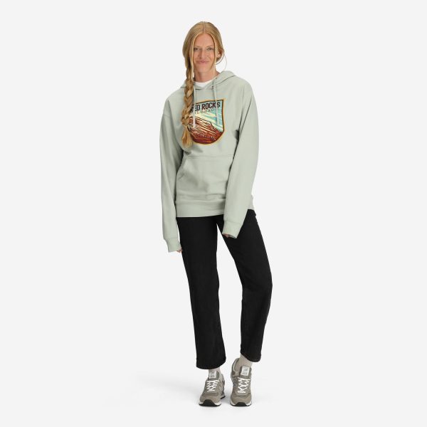 Unisex Red Rocks Colorado Hoodie - Sea Foam - Image 4