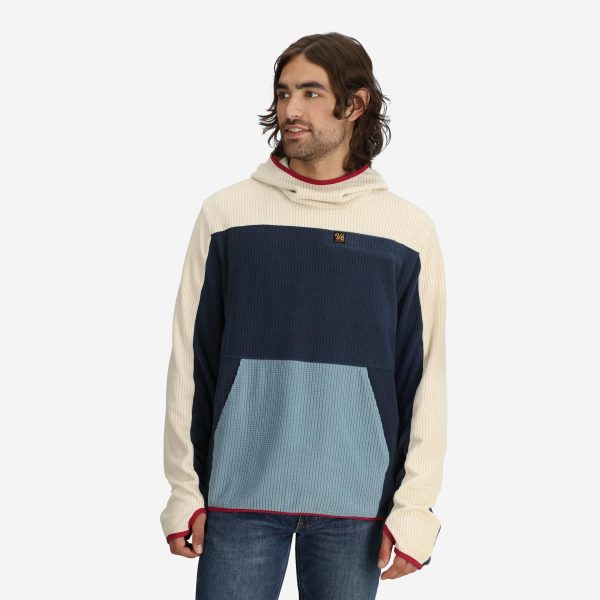 Unisex Verve Grid Fleece Hoodie in Alpine - Image 3