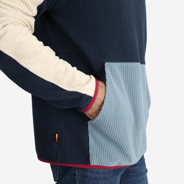 Unisex Verve Grid Fleece Hoodie in Alpine - Image 8
