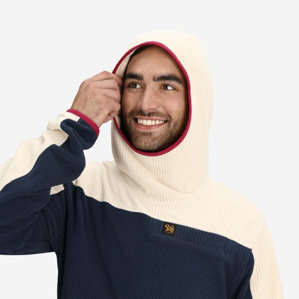 Unisex Verve Grid Fleece Hoodie in Alpine - Image 6