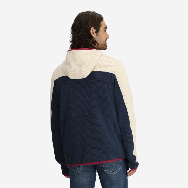 Unisex Verve Grid Fleece Hoodie in Alpine - Image 5