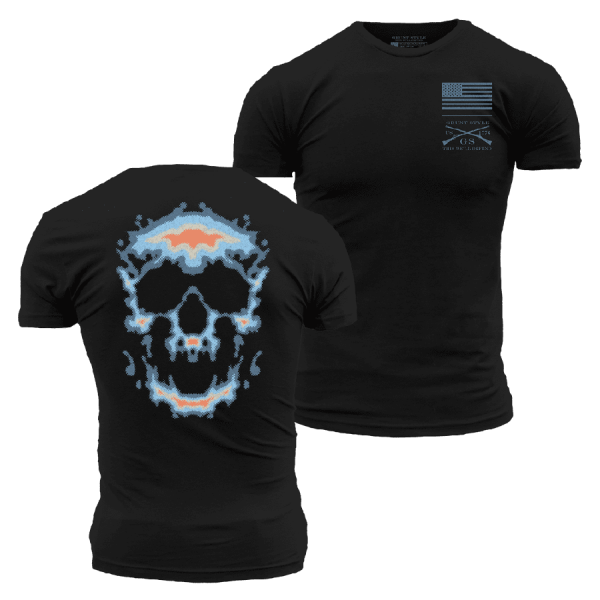 Infrared Skull T-Shirt - Black