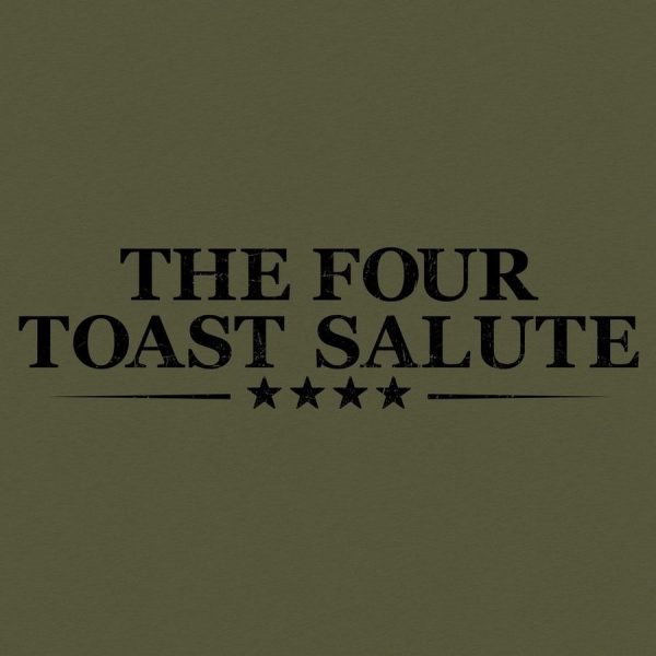 Women's The Four Toast Salute Boyfriend Fit T-Shirt - Military Green - Image 4
