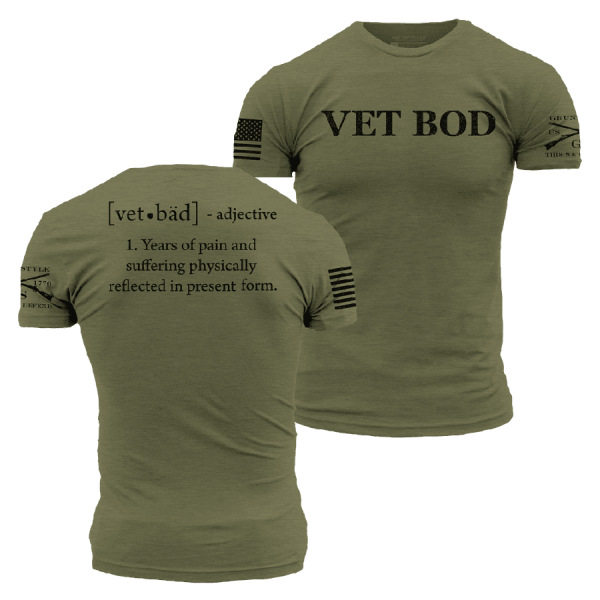 Women's Vet Bod Boyfriend Fit T-Shirt - Military Green - Image 2
