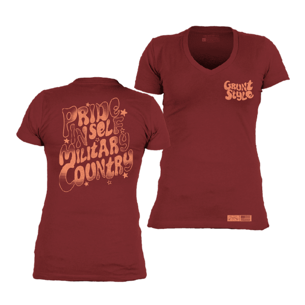 Women's Ethos V-Neck - Red Plum - Image 2
