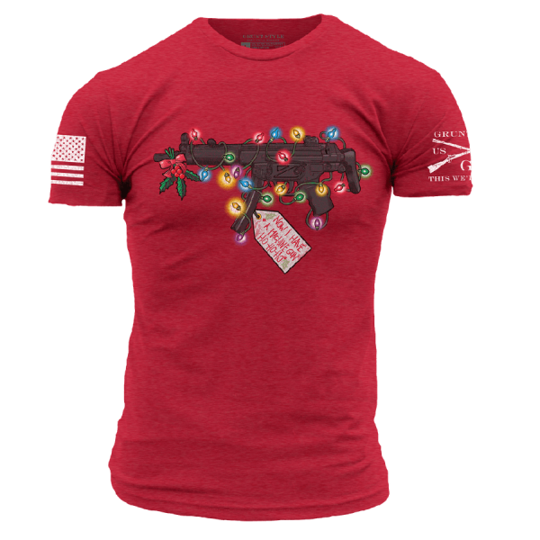 Now I Have A Machine Gun T-Shirt - Red