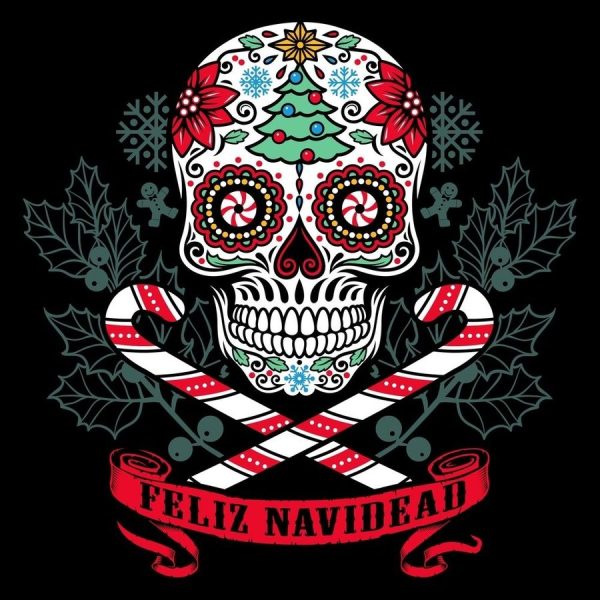Women's Feliz Navidead Boyfriend Fit T-Shirt - Black - Image 4