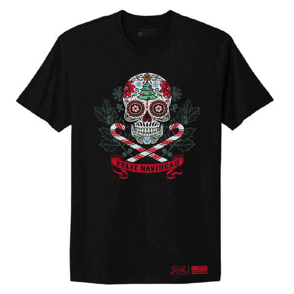 Women's Feliz Navidead Boyfriend Fit T-Shirt - Black - Image 3