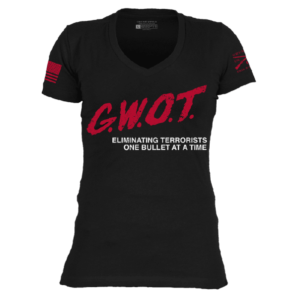 Women's G.W.O.T. V-Neck - Black - Image 3