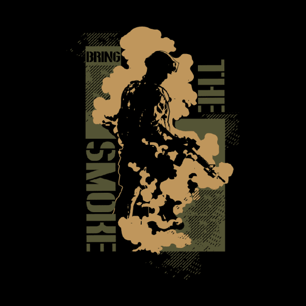 Bring The Smoke T-Shirt - Black - Image 2