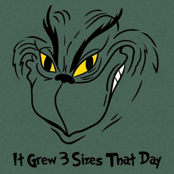 Grinch Grows T-Shirt - Heather Forest Green - Image 2
