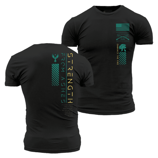 Strength From Ashes T-Shirt - Black