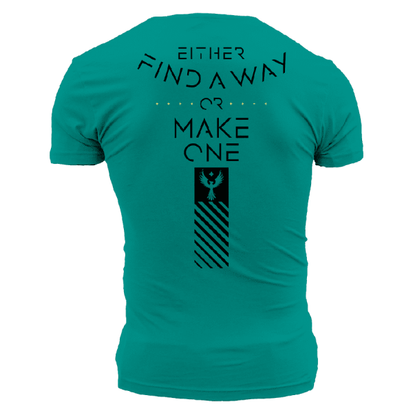 Find A Way Or Make One T-Shirt - Heather Aqua - Image 5