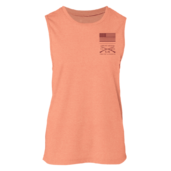 Women's Strength Through Suffering Everyday Tank - Heather Sunset - Image 4