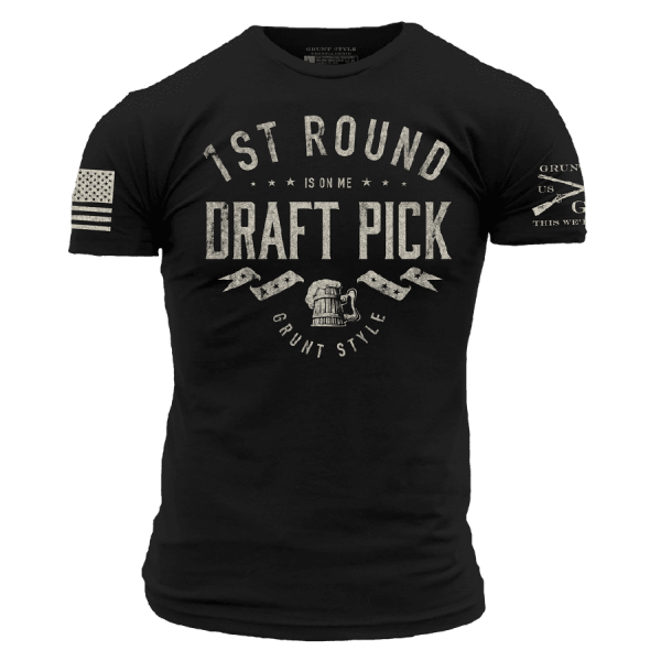 Draft Pick T-Shirt - Black