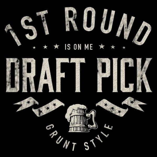 Draft Pick T-Shirt - Black - Image 2