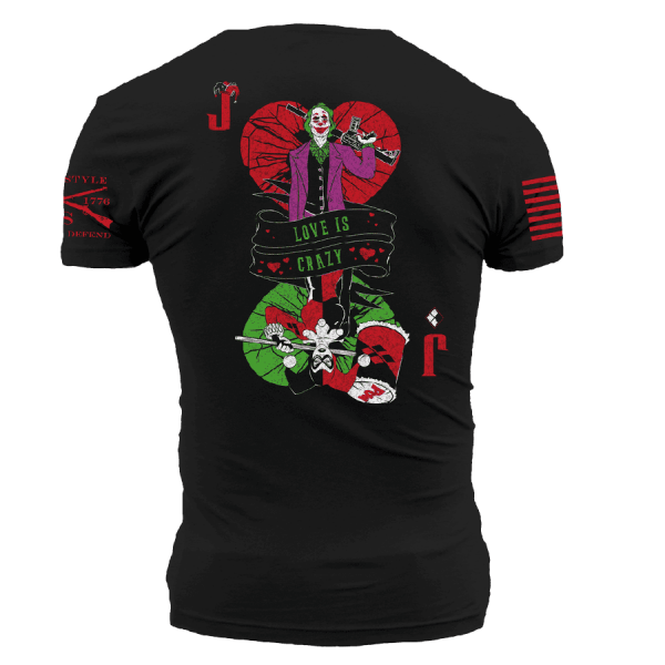 Love Is Crazy T-Shirt - Black - Image 5