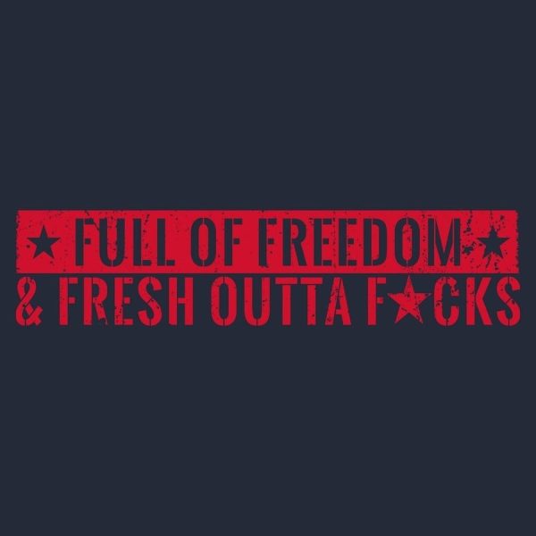 Fresh Outta F*cks T-Shirt - Midnight Navy - Image 2