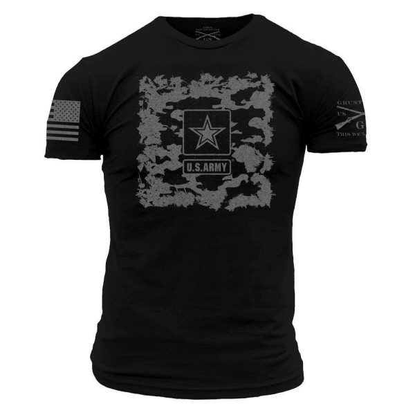 Army - Men's Stealth Camo Tee - Black