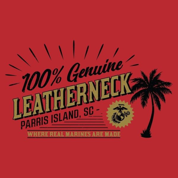 USMC - Parris Island T-Shirt - Red - Image 3